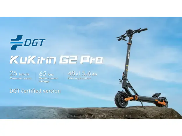 KuKirin G2 Pro DGT elektrinis paspirtukas – 500W | iki 25 km/h | iki 65 km 2
