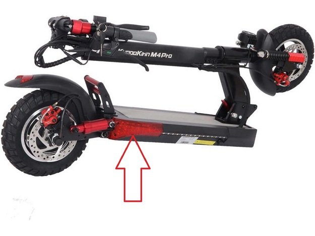 KUGOO KIRIN M4 / M4 PRO ELEKTRINIO PASPIRTUKO Galinės posūkių lempos. 1