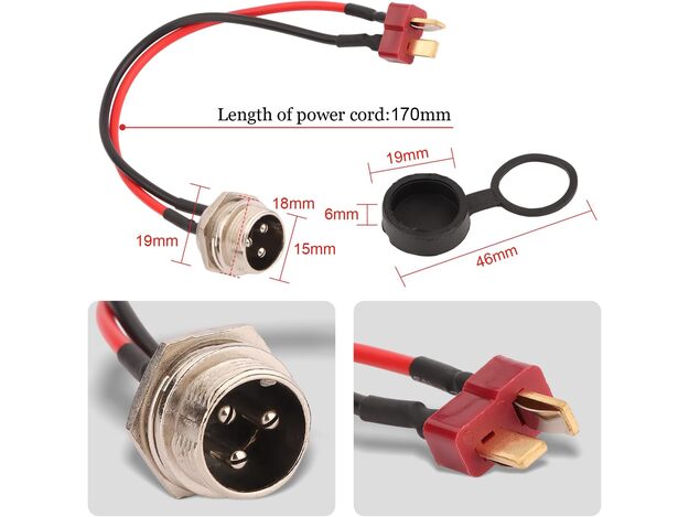 Įkrovimo lizdas Kugoo M4 Pro/ M4. Tinka ir kitiems elektriniams paspirtukams. 2