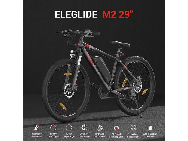 "Elektrinis dviratis "Eleglide M2" 29″ ratai/ 250 W/ 15 Ah/ 25 km/h