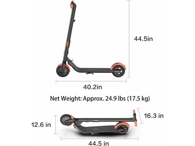 Ninebot KickScooter ES1L Segway elektrinis paspirtukas 250w galia/5.0Ah baterija/8″col.
